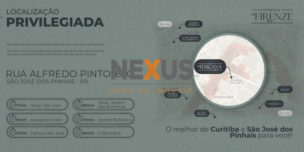 Terreno em Condomínio Fechado em São José dos Pinhais com Laze...