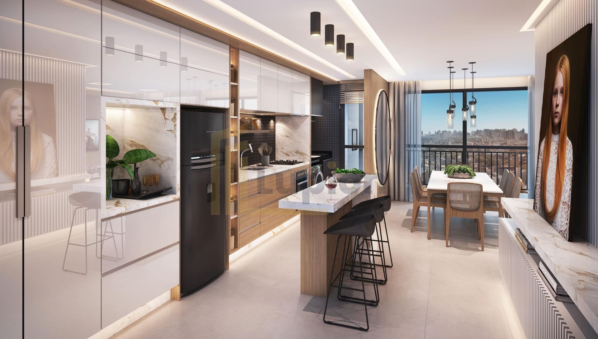 Apartamento 3 quartos com suíte à venda, jardim botânico, CURI...