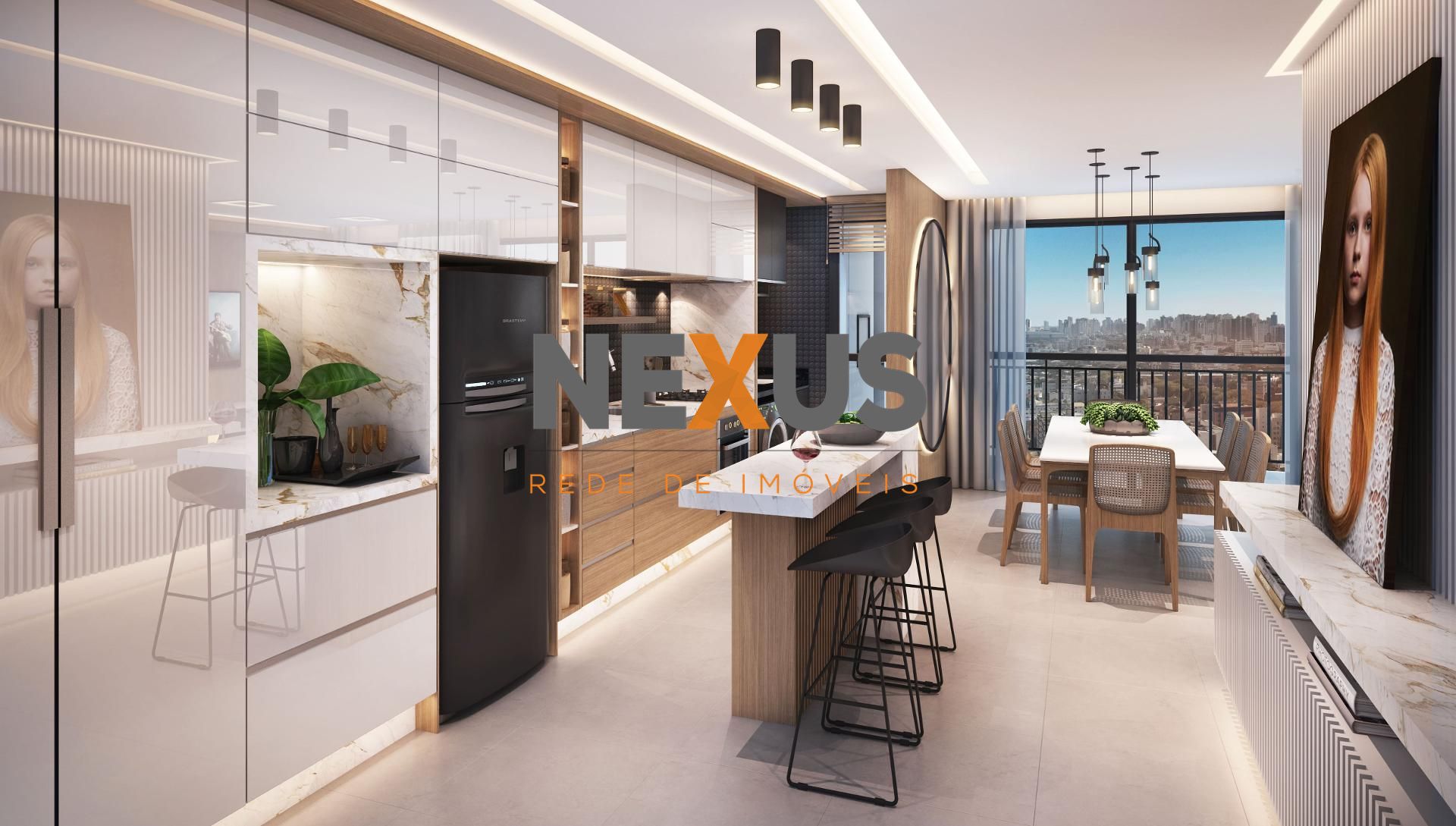 Apartamento 3 quartos com suíte à venda, jardim botânico, CURI...