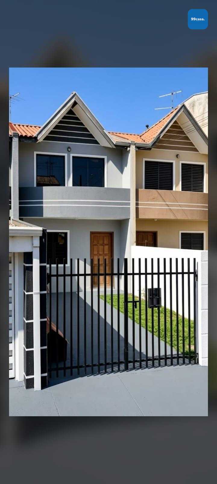 Sobrado à venda com  70m², Rio Bonito, CURITIBA - PR