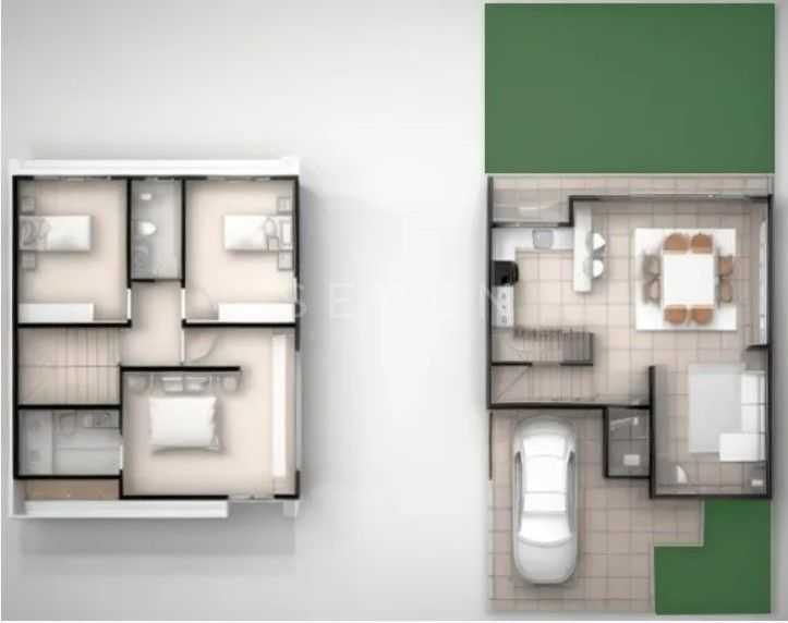 Sobrado Moderno 3 Quartos com Suíte em Condomínio Fechado  Cam...