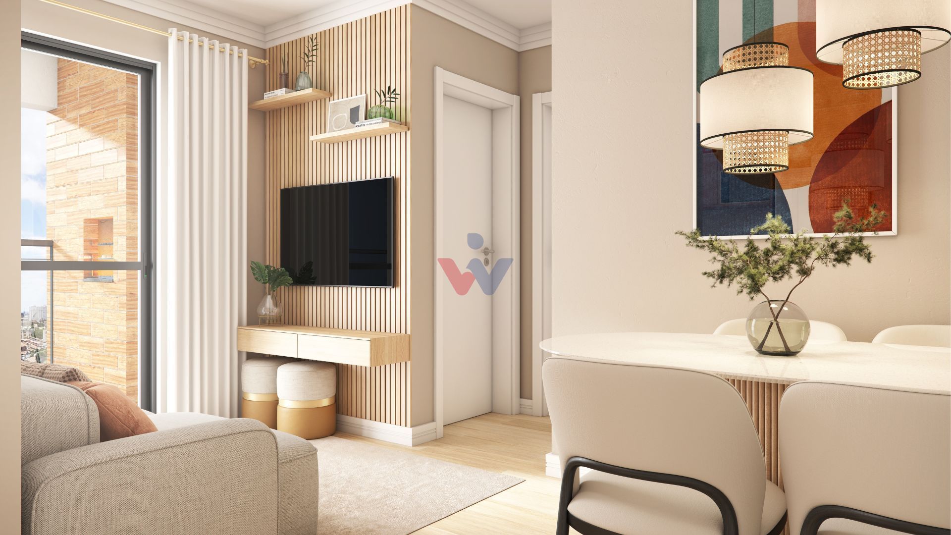 Apartamento à Venda no Pinheirinho com 2 Quartos, Suíte e Laze...