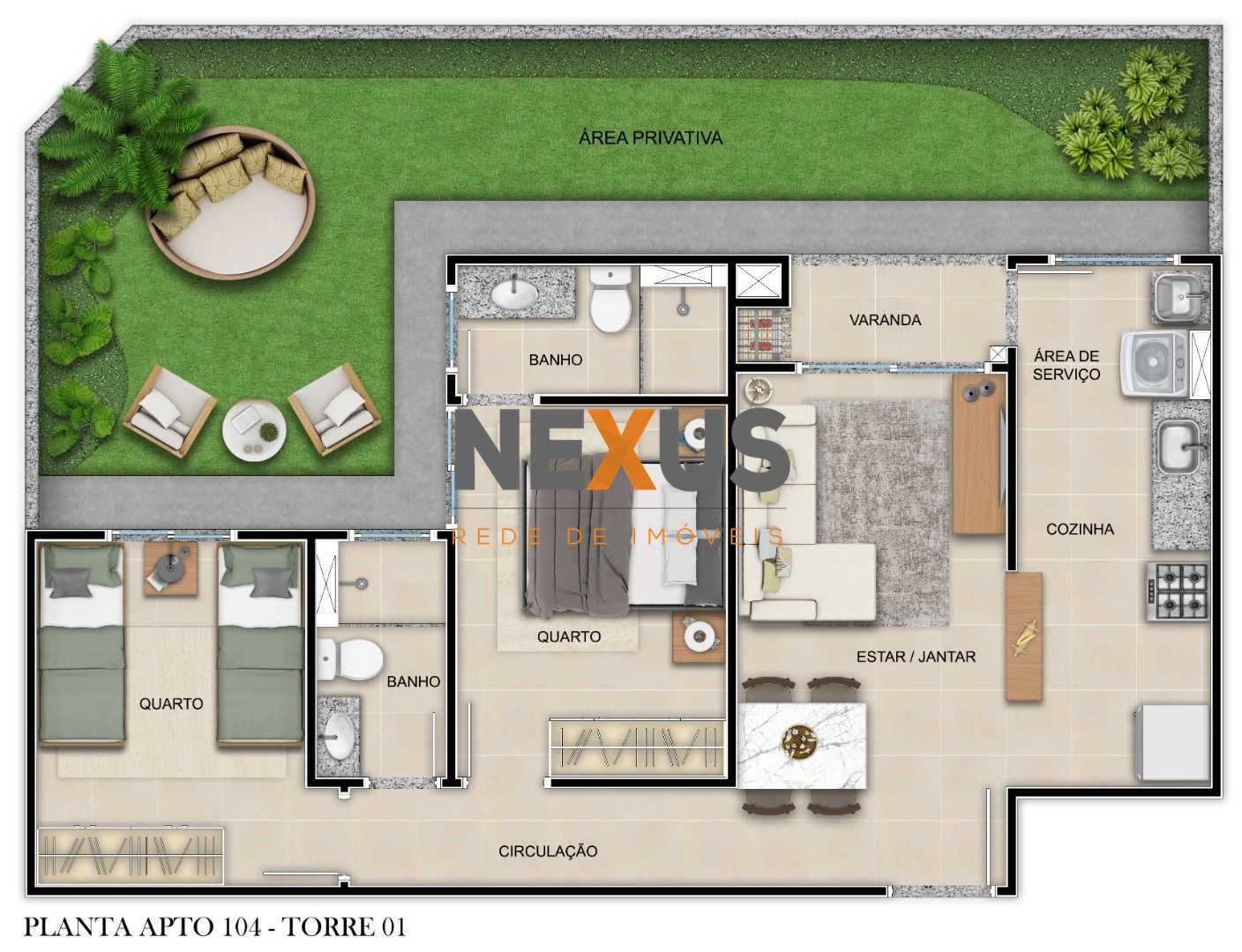 Apartamento 2 Quartos com Suíte e Lazer Completo no Bacacheri ...