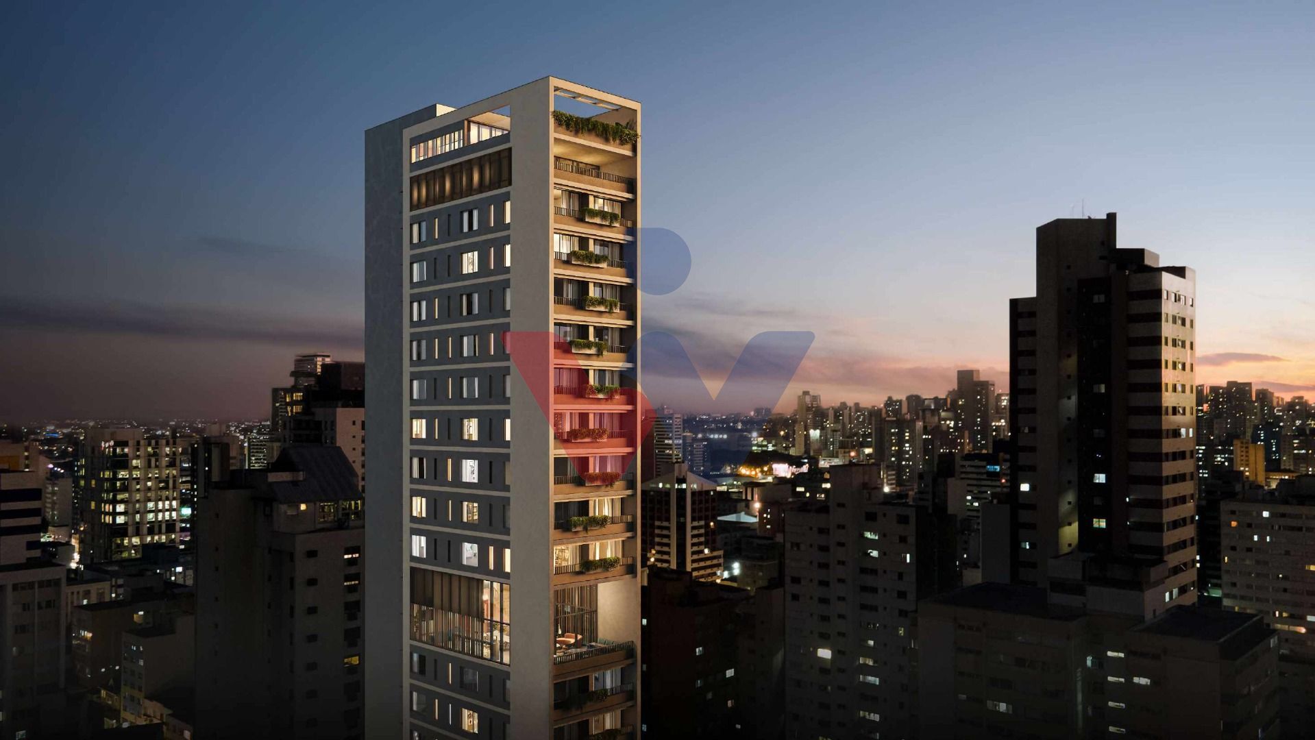 Studio Moderno no Centro de Curitiba  Praticidade e Conforto