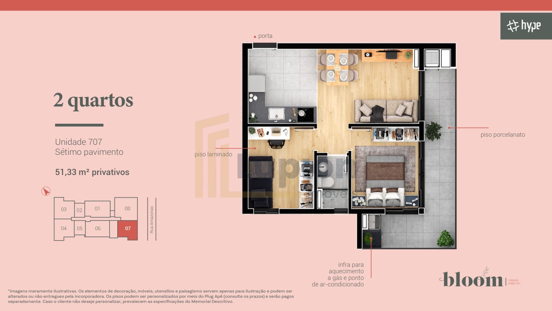 Bloom Urban Habitat  apartamentos modernos de 38 m  a 91 m 