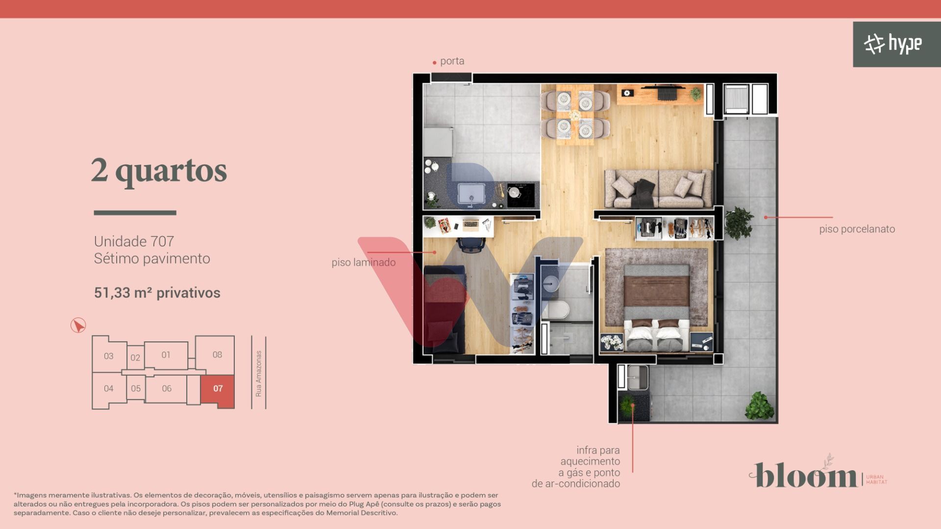 Bloom Urban Habitat  apartamentos modernos de 38 m  a 91 m 