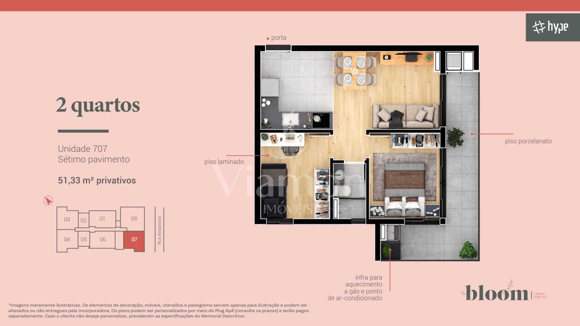 Bloom Urban Habitat  apartamentos modernos de 38 m  a 91 m 