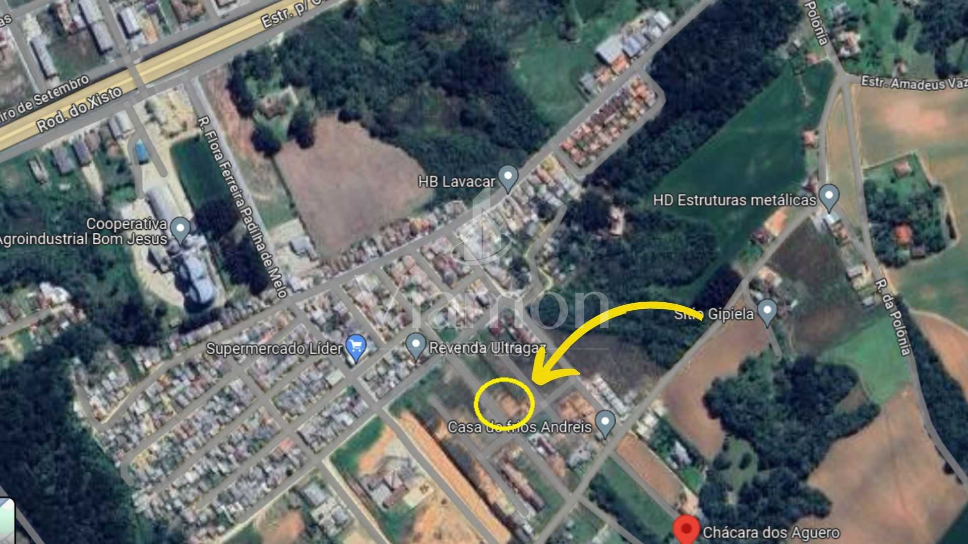 Terreno 180m  à venda em área alta com fácil acesso a Curitiba...