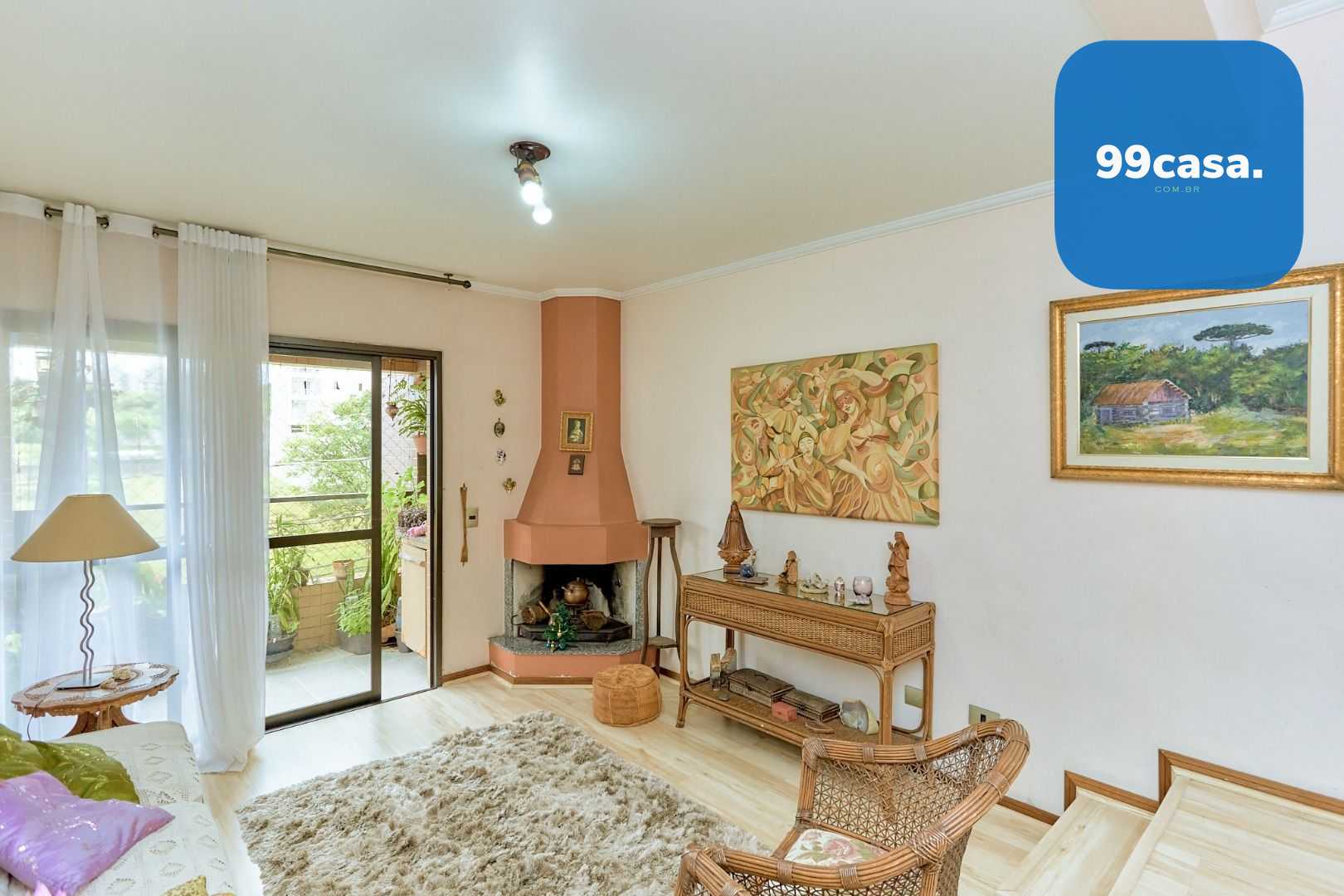 Apartamento 150m  no Cabral com sacada gourmet e lareira por R...