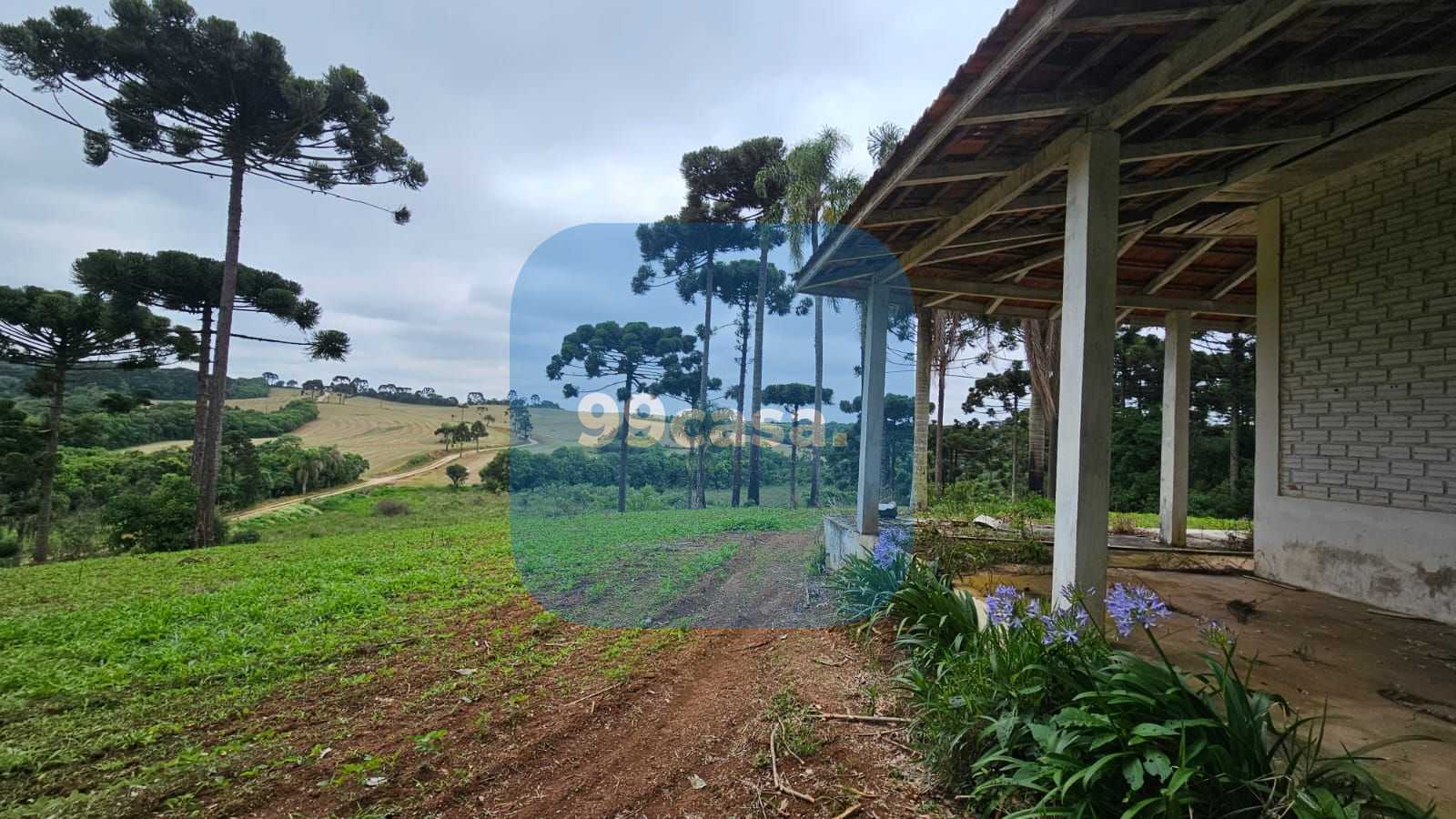 Fazenda com 70 alqueires, casa, rio e lago a 8 km da BR-476  A...