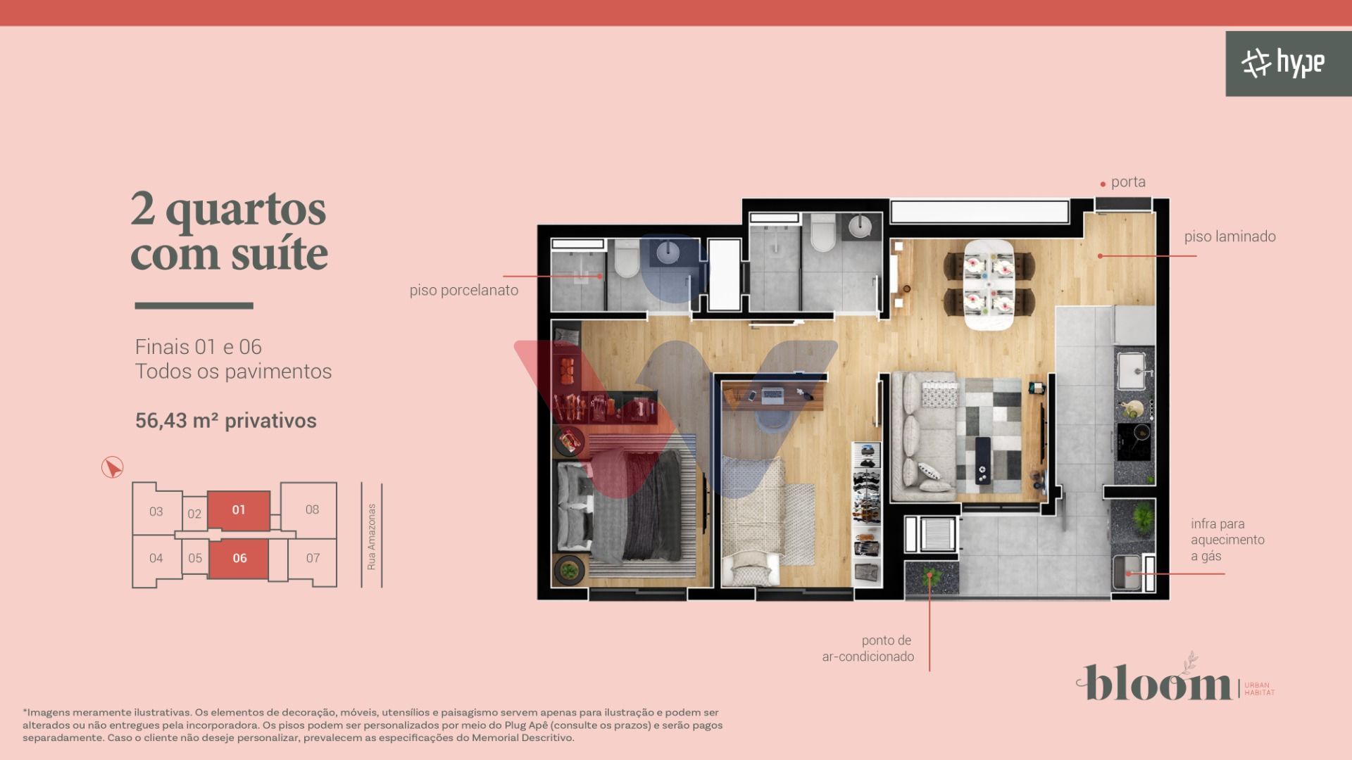 Bloom Urban Habitat  apartamentos modernos de 38 m  a 91 m 