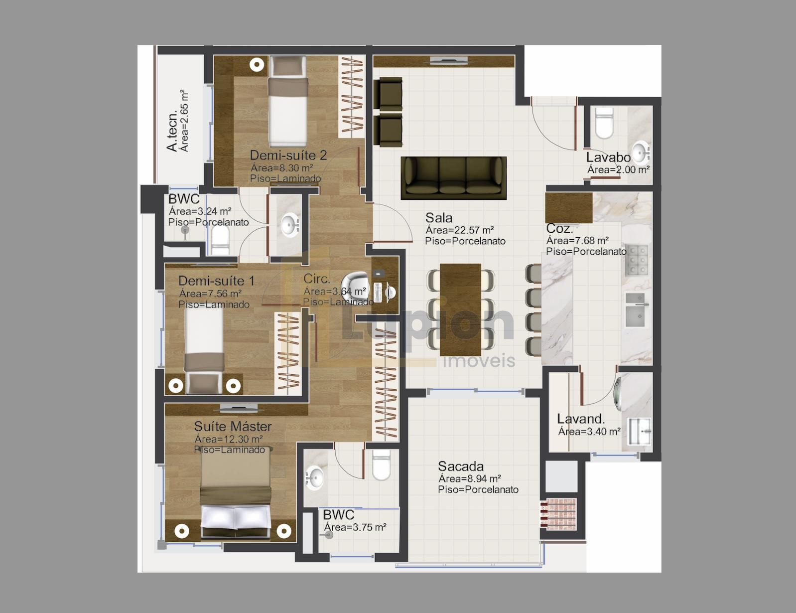 Apartamento luxuoso premium, no bairro Cristo Rei, Curitiba PR...