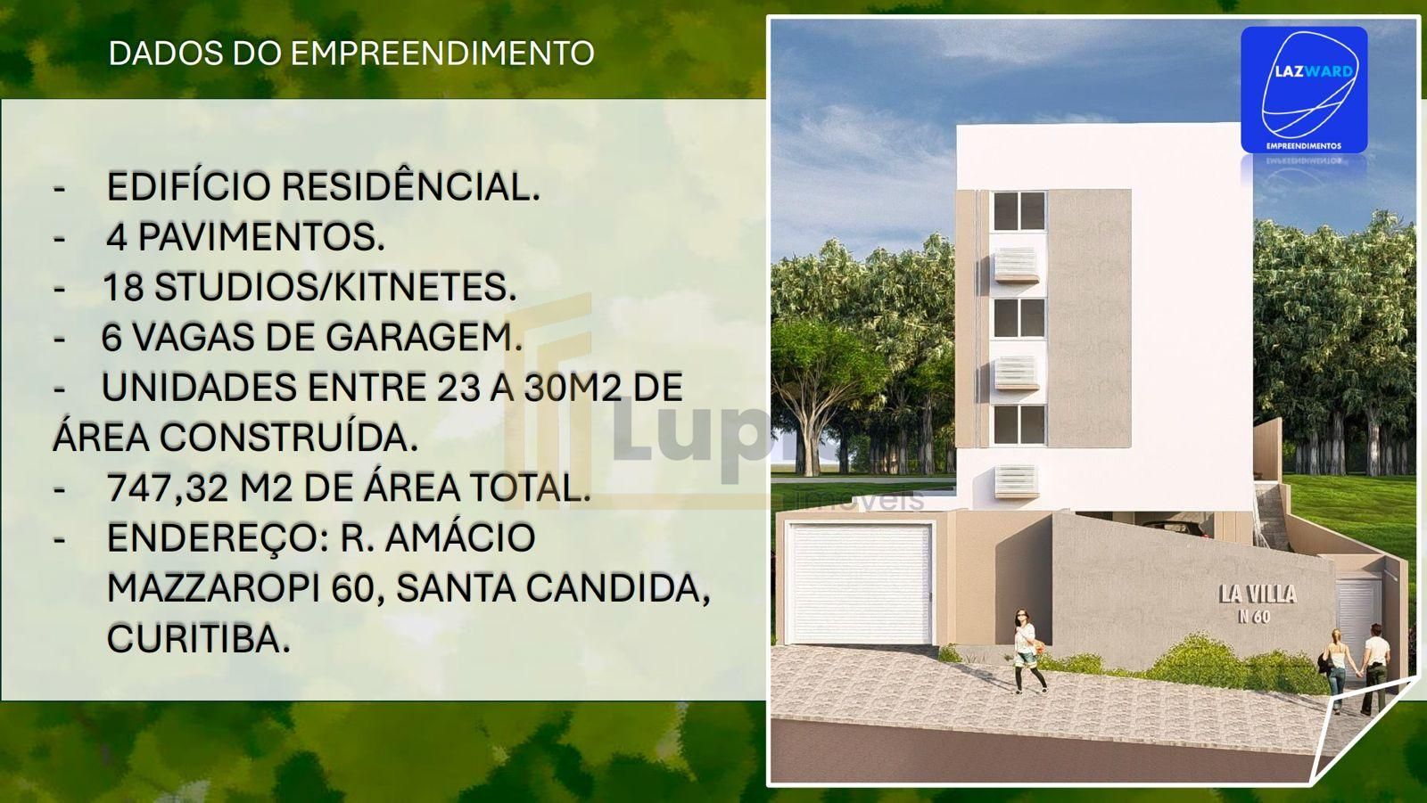 Studio Apartamento 1 Suíte à venda, Santa Cândida, CURITIBA - PR