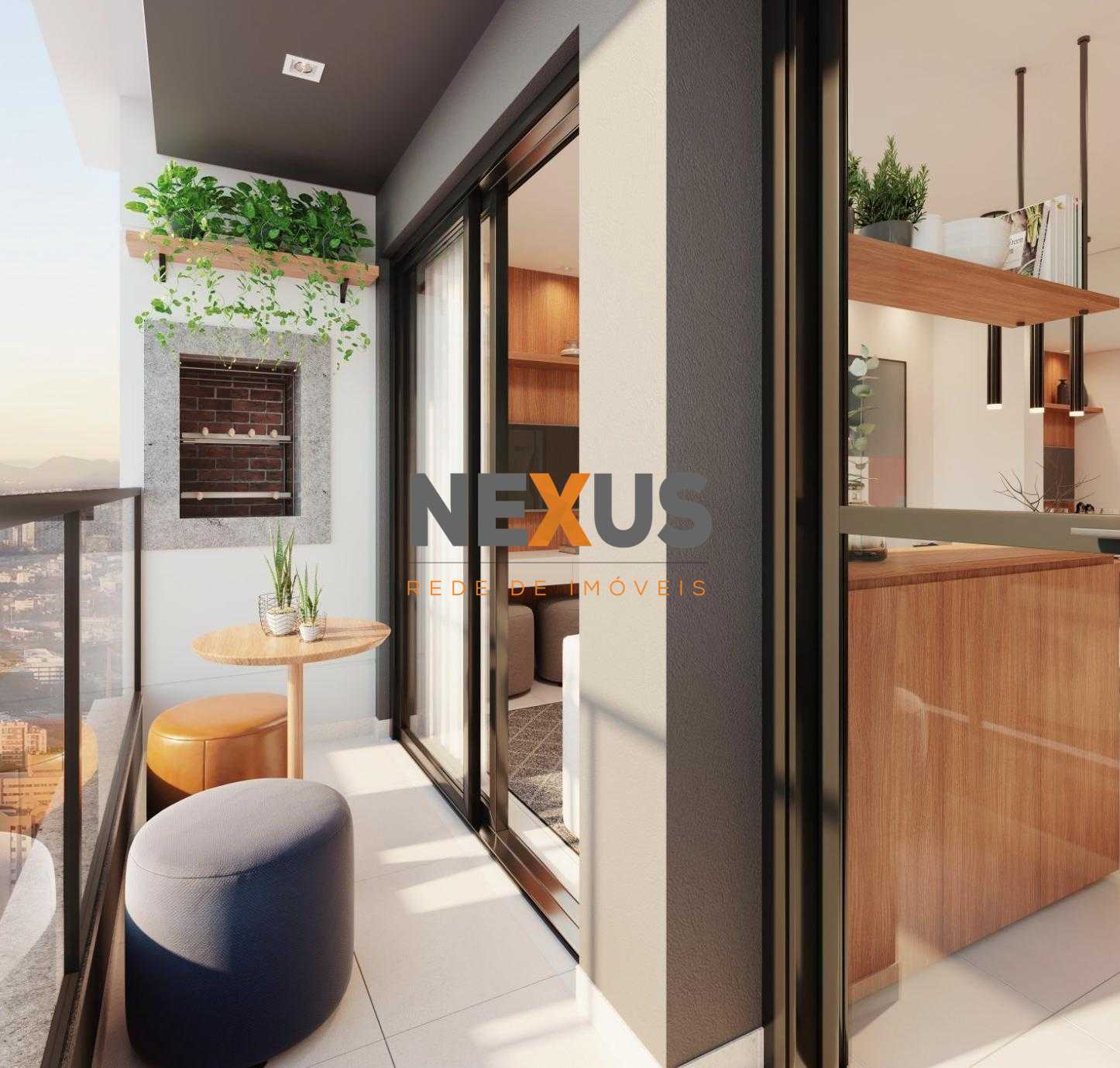 Apartamento 2 quartos  1 Suite  com sacada no Capão Raso em Cu...