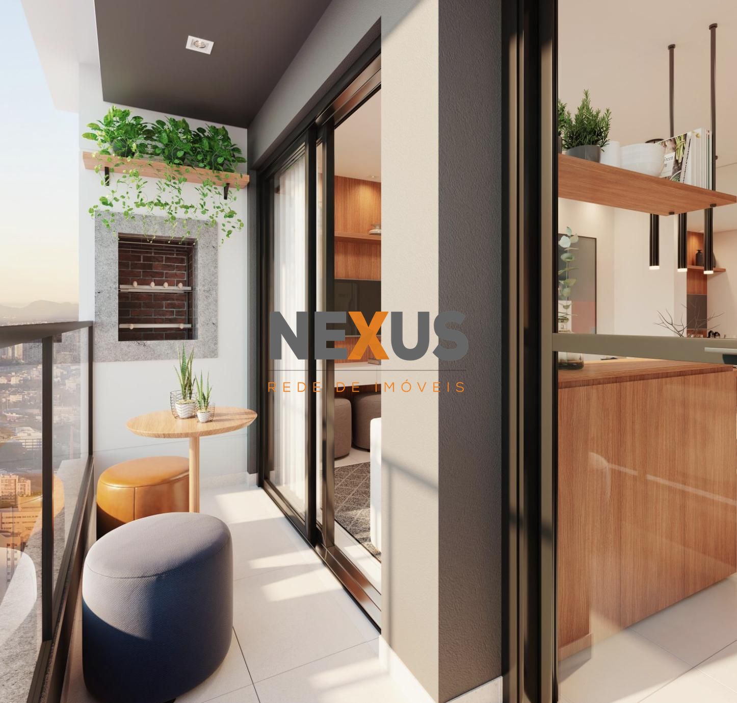 Apartamento 2 quartos  1 Suite  com sacada no Capão Raso em Cu...