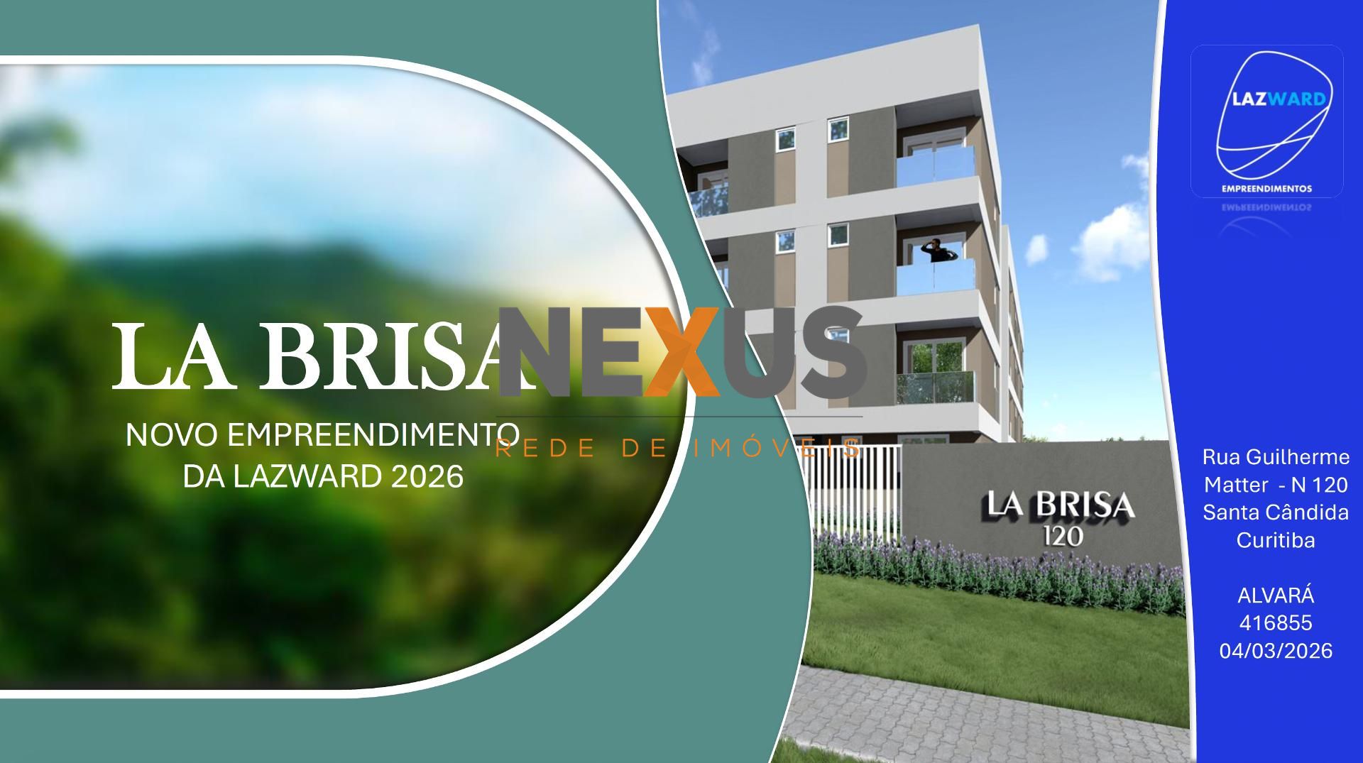 La Brisa Residence no Santa Cândida, 2 quartos, com vaga, pert...