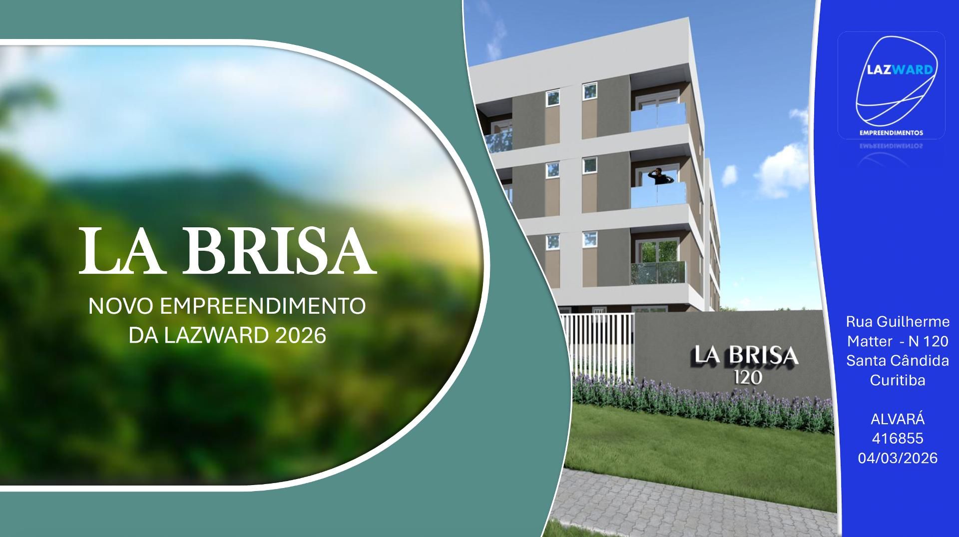 La Brisa Residence no Santa Cândida, 2 quartos, com vaga, pert...