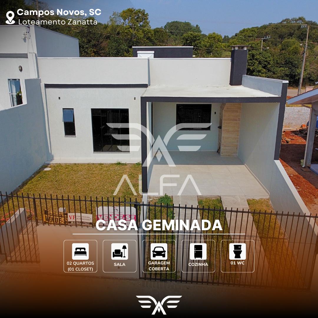 Casa Geminada Nova, Loteamento Zanatta Campos Novos - SC.