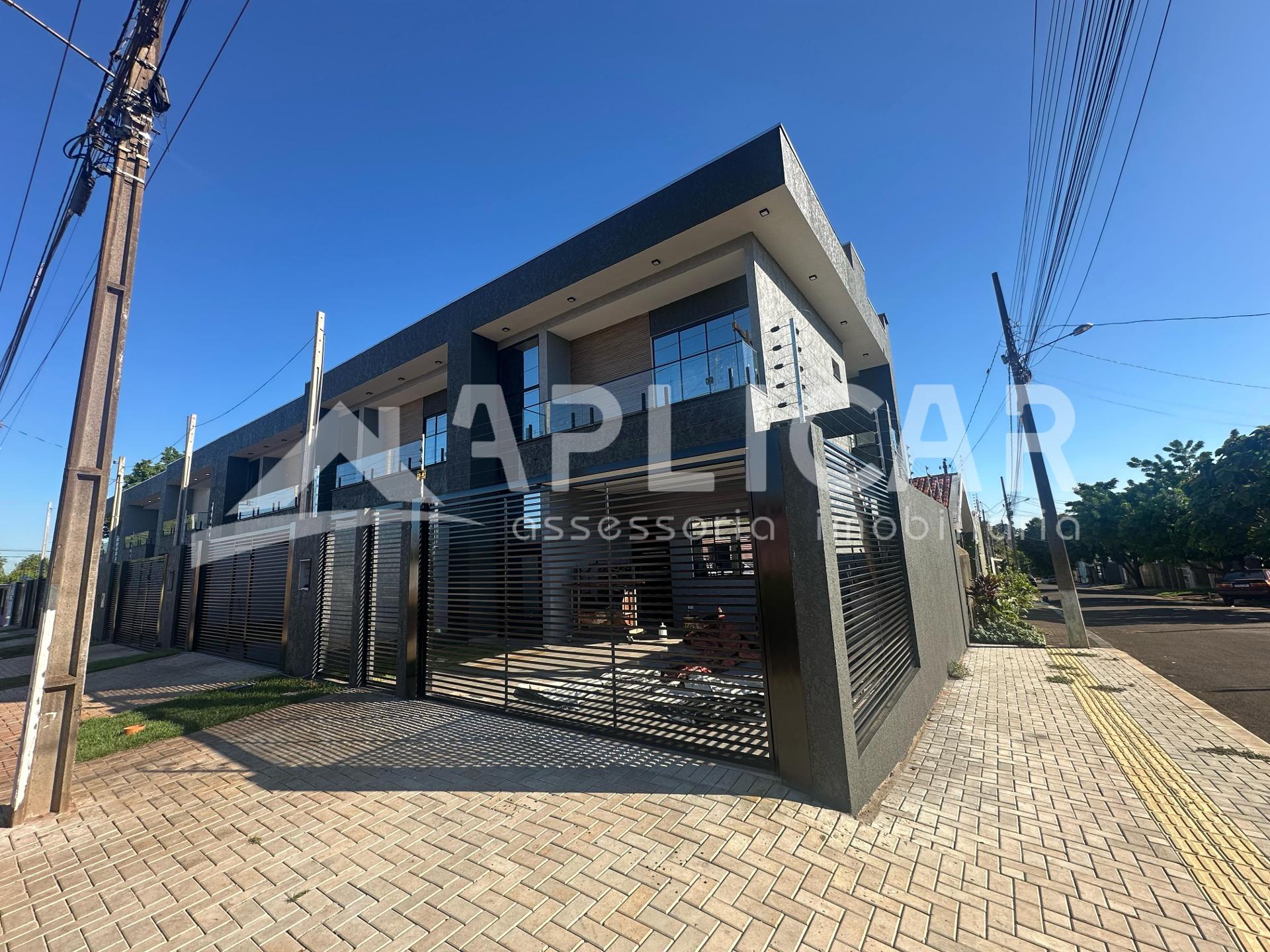 SOBRADO NOVO DE ESQUINA COM 3 DORMITÓRIOS NO JARDIM ITÁLIA, FO...