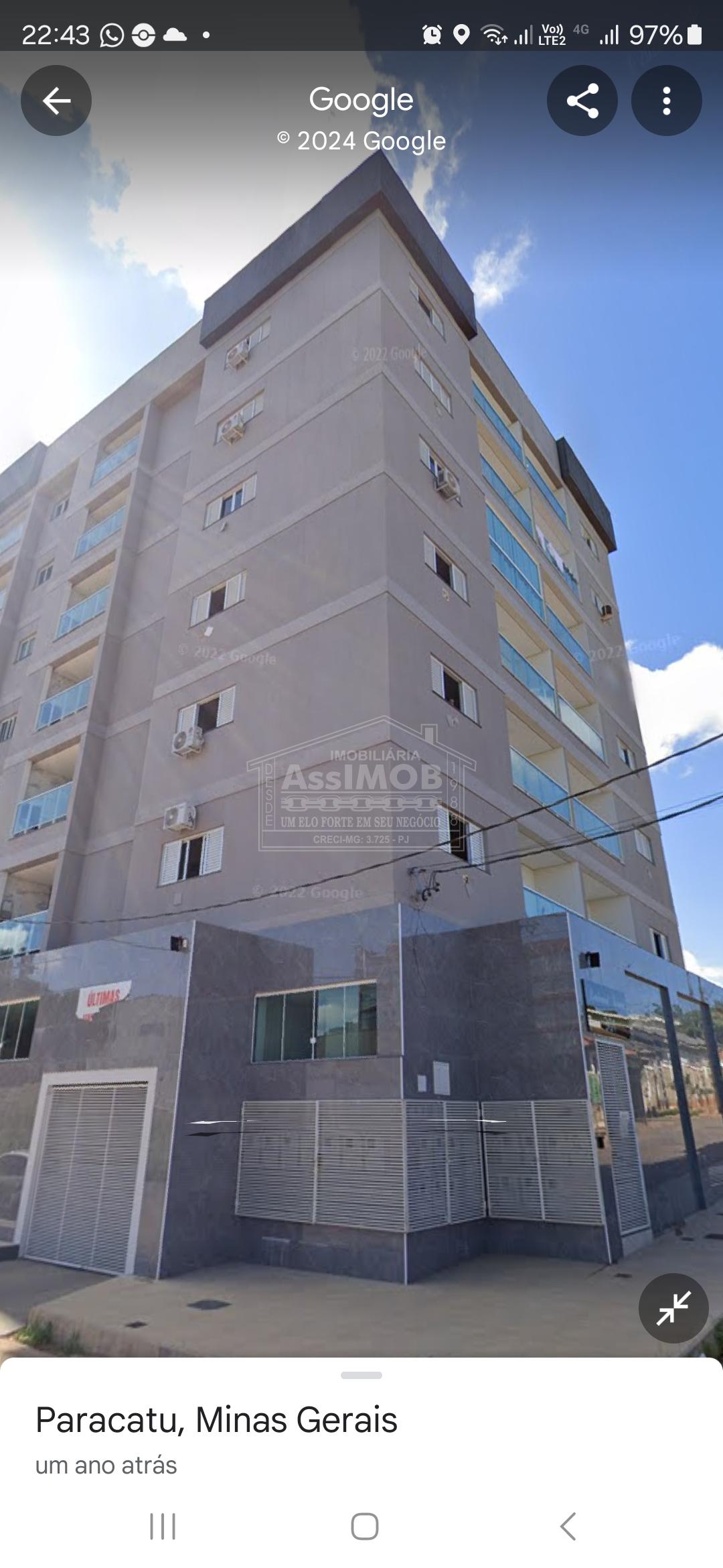 Apartamento para locação na Rua José Matias Ferreira no bairro Alto Corrego em PARACATU - MG