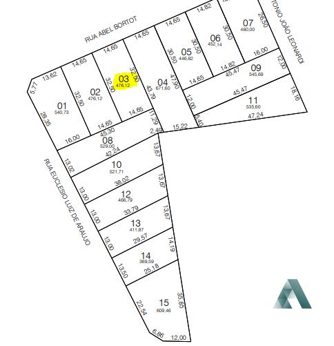 Lote à venda no Loteamento Parque das Torres em Pato Branco - PR