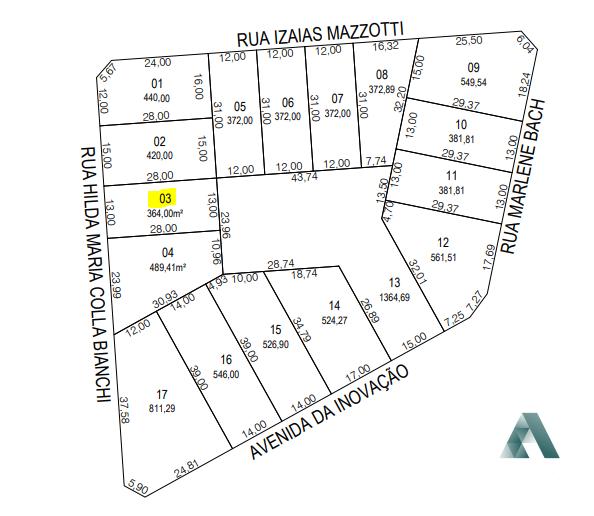 Terreno à venda próximo ao shopping no bairro São Luiz, PATO B...