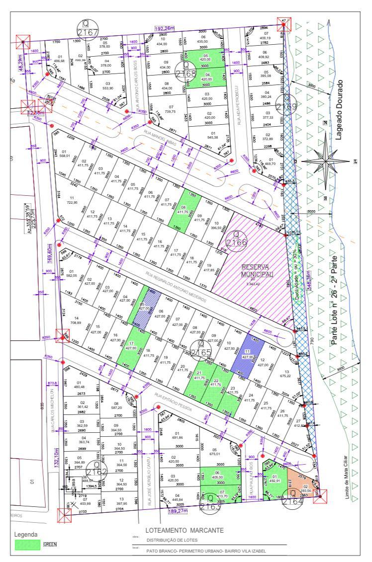 Terreno à venda com 393,56 m  no bairro Pinheiros em Pato Bran...