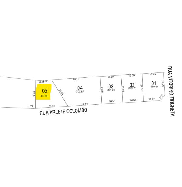 Lote com àrea de 413,65 m  à venda no Bairro São Francisco em ...