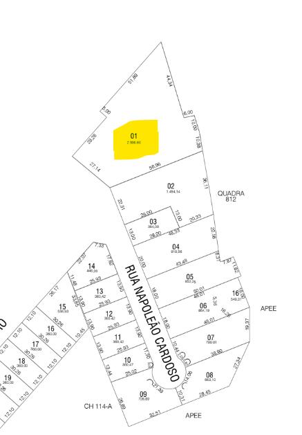 Lote à venda com área de 2.986,66 m  no Bairro Bonatto em Pato...