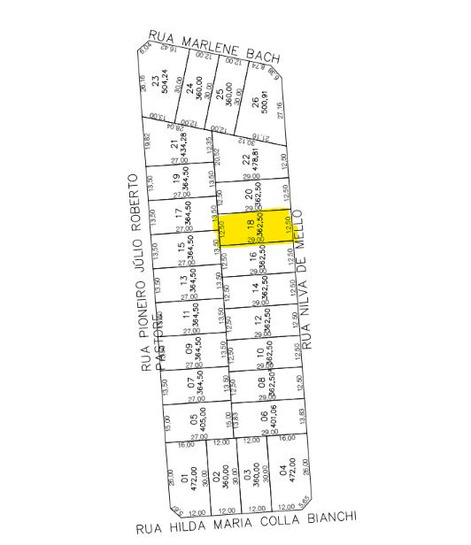 Lote à venda próximo ao Shopping Pato Branco no bairro São Luiz