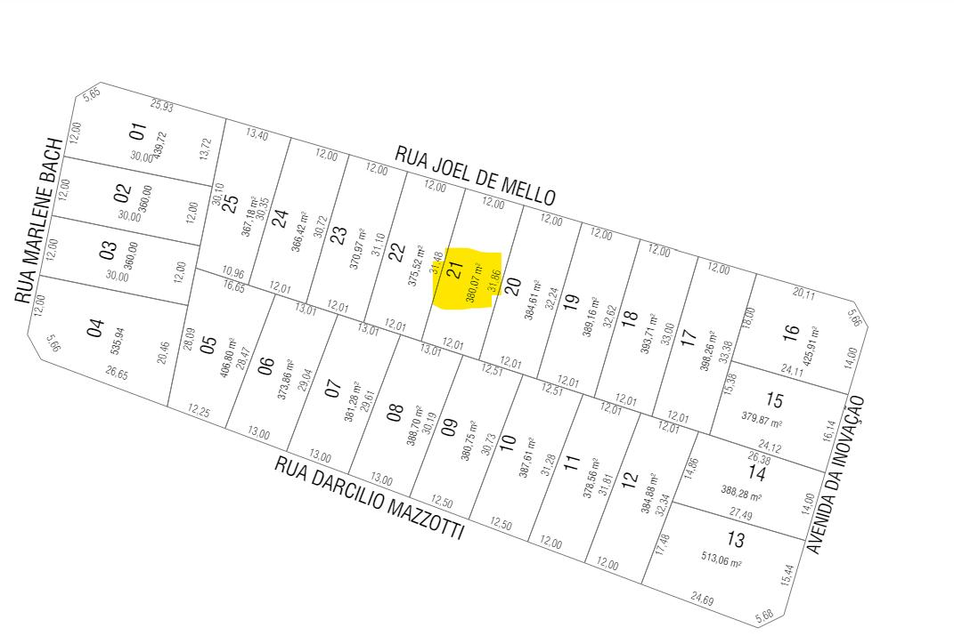 Lote à venda no bairro São Luiz próximo ao Shopping em Pato Br...