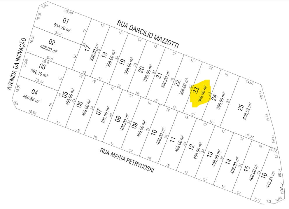 Lote à venda próximo ao Shopping no bairro São Luiz em Pato Br...