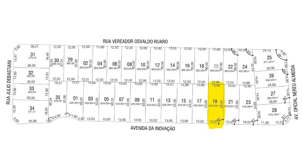 Lote à venda no Loteamento Fornselini II em Pato Branco - PR