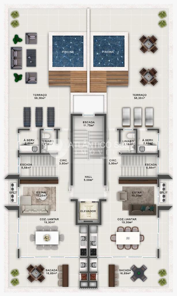 Paraná - Matinhos, MARAJÓ , Apartamento Frente Mar, (Venda)