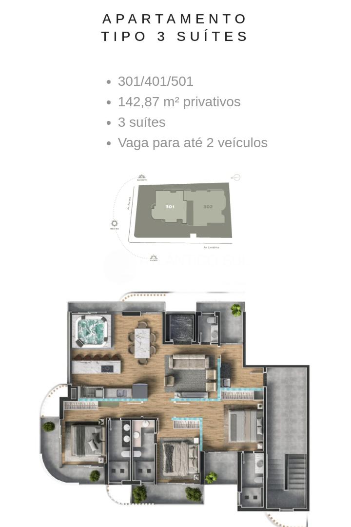 Apartamento à venda com 03 suítes, CAIOBÁ, MATINHOS - PR