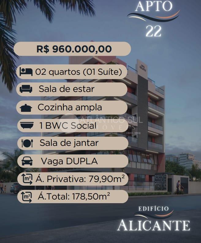 Apartamento à venda com 02 quartos, Costa Azul, MATINHOS - PR