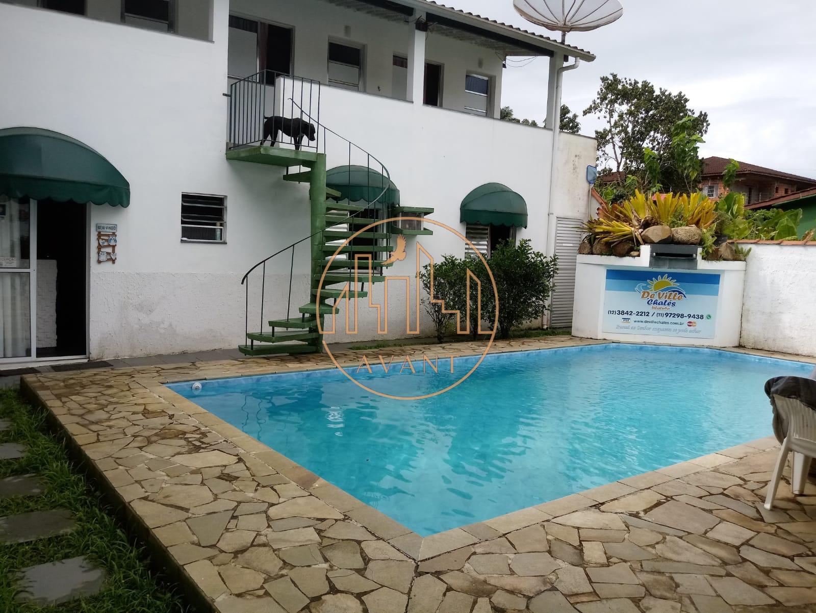 Pousada com casa e chalés a venda Praia do Perequê Mirim Ubatu...