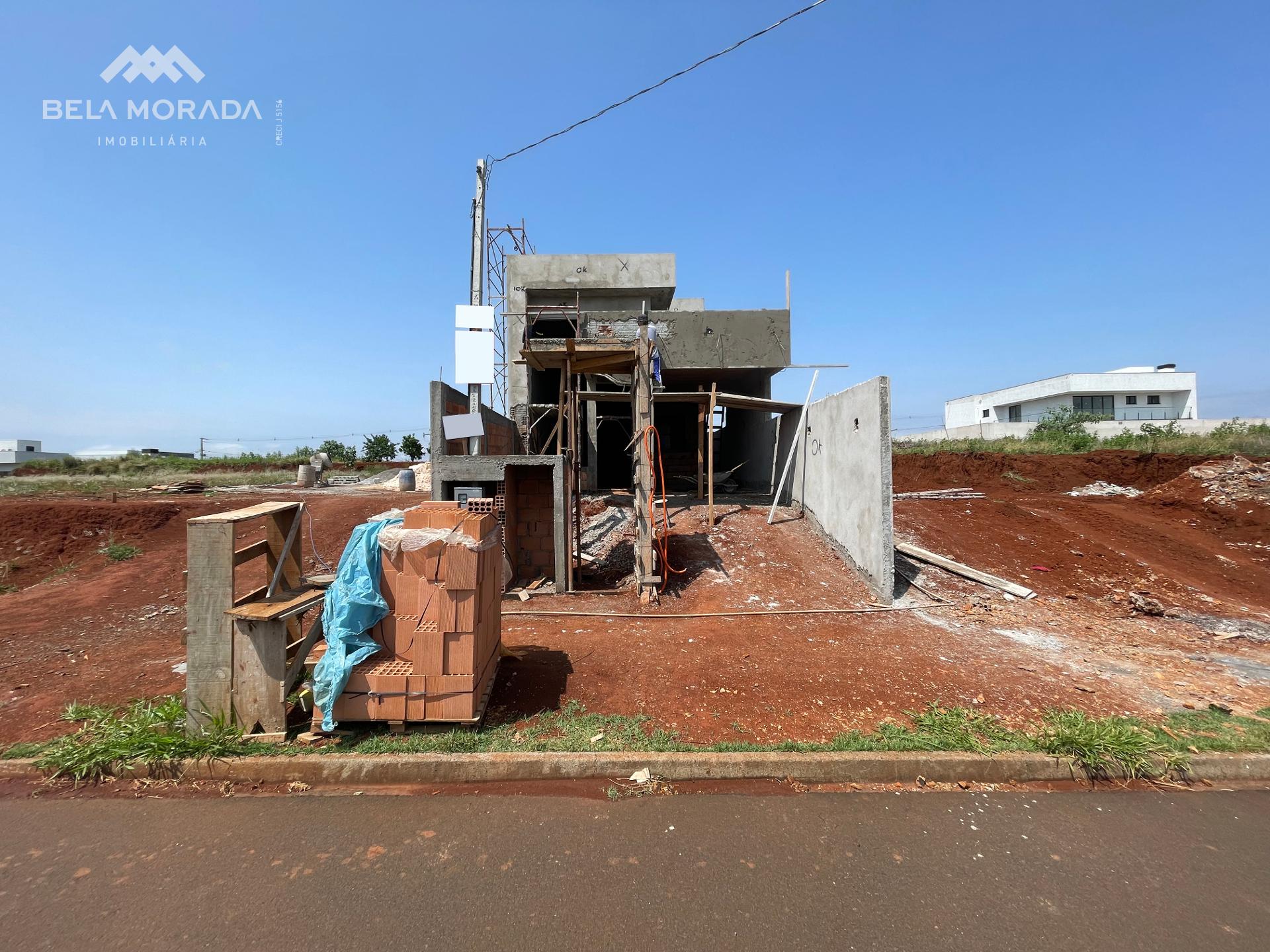 CASA EM FASE DE CONSTRUÇÃO NO BAIRRO FRARON LOTEAMENTO DOM LUI...