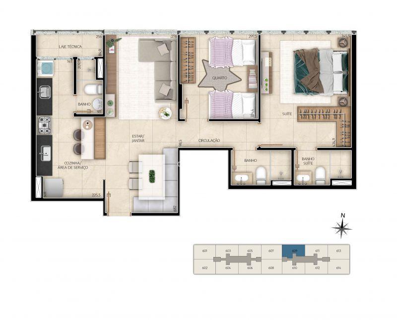 Apartamento à venda com 2 quartos, 100m² - Foto 6