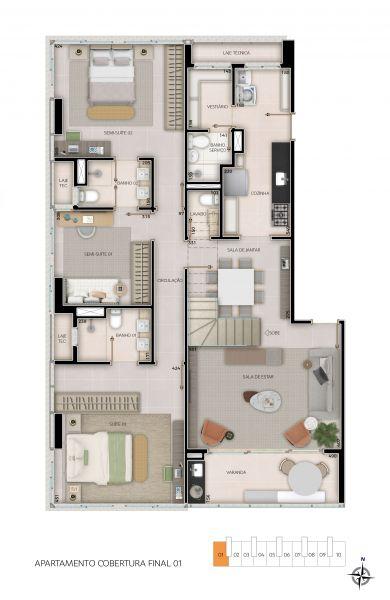 Apartamento à venda com 3 quartos, 223m² - Foto 5