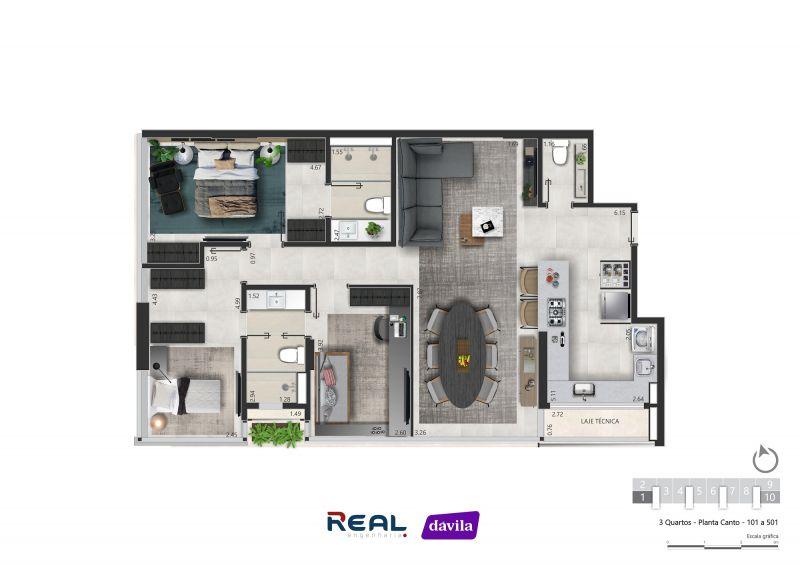 Apartamento à venda com 3 quartos, 120m² - Foto 12