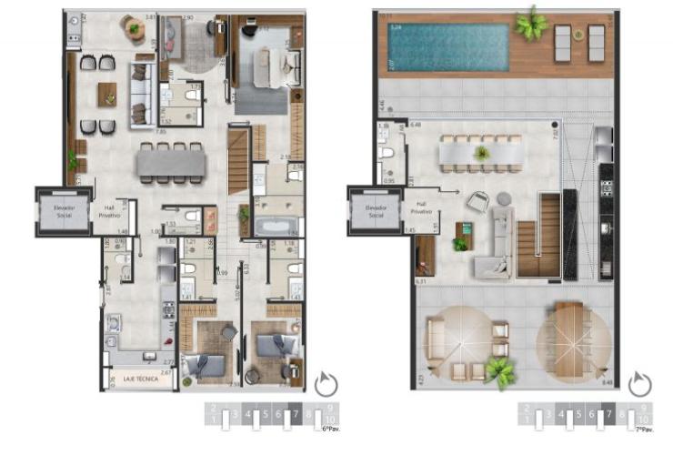 Apartamento à venda com 3 quartos, 200m² - Foto 6