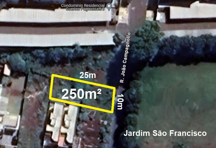 Terreno de 250m  no Loteamento Sandri Jardim São Francisco