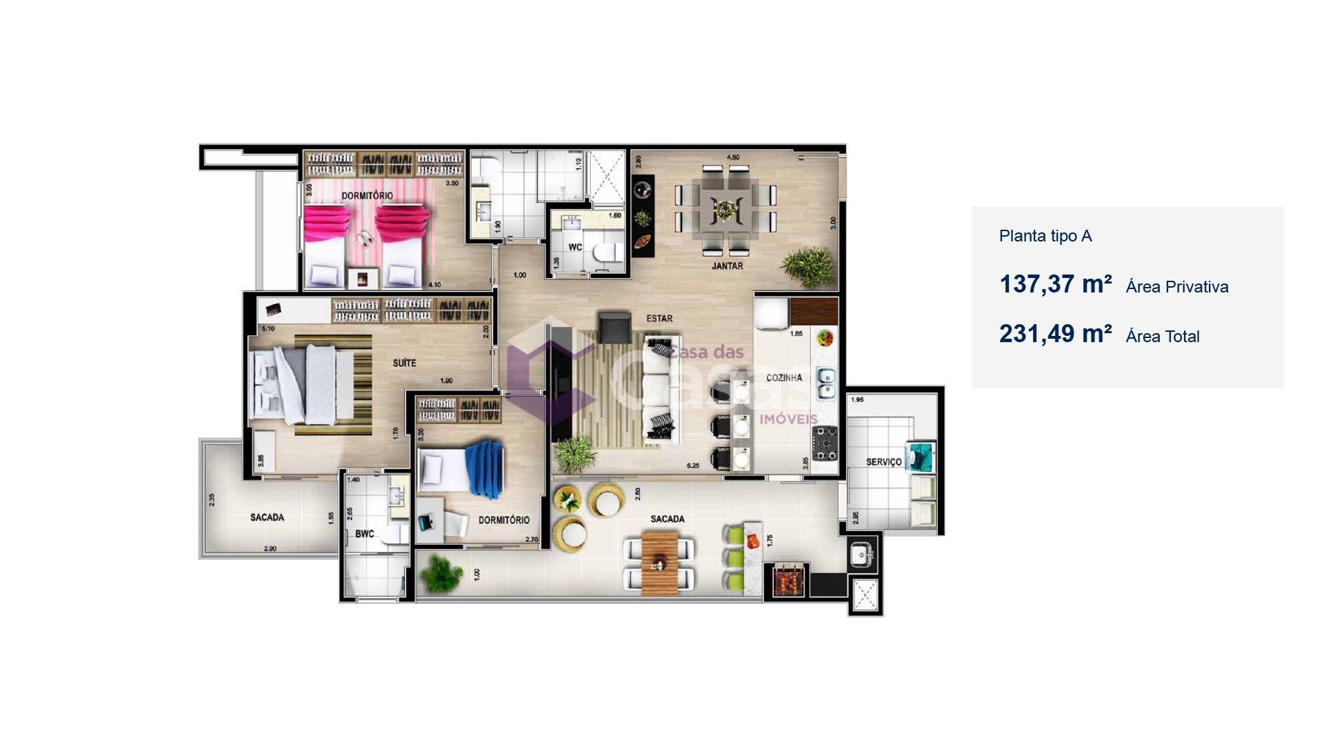 Apartamento à venda com 2 quartos, 144m² - Foto 16