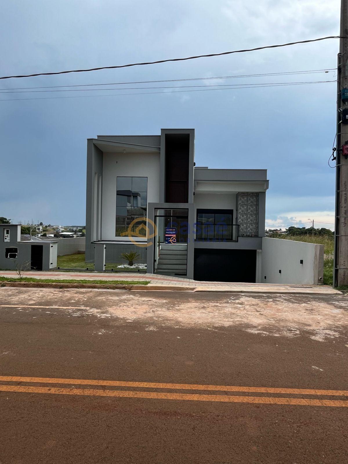 CASA NOVA ALTO PADRÃO A VENDA, RECEBE IMOVEL NO NEGOCIO, LOTEAMENTO PARQUE  DAS TORRES -HREF: - CASAÉ IMOBILIARIA EM XANXERÊ SC