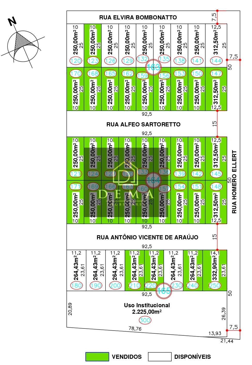 Terreno à venda, 250m² - Foto 1