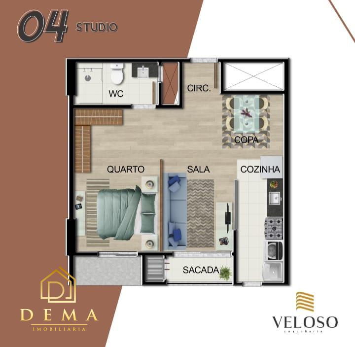 Apartamento à venda com 1 quarto, 79m² - Foto 11
