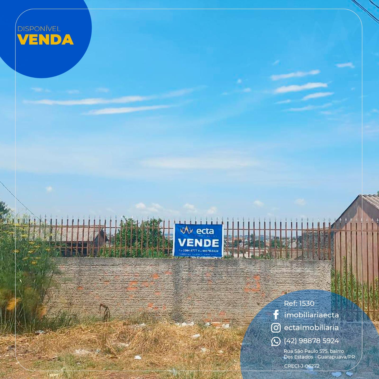Terreno à venda, Conradinho, GUARAPUAVA - PR