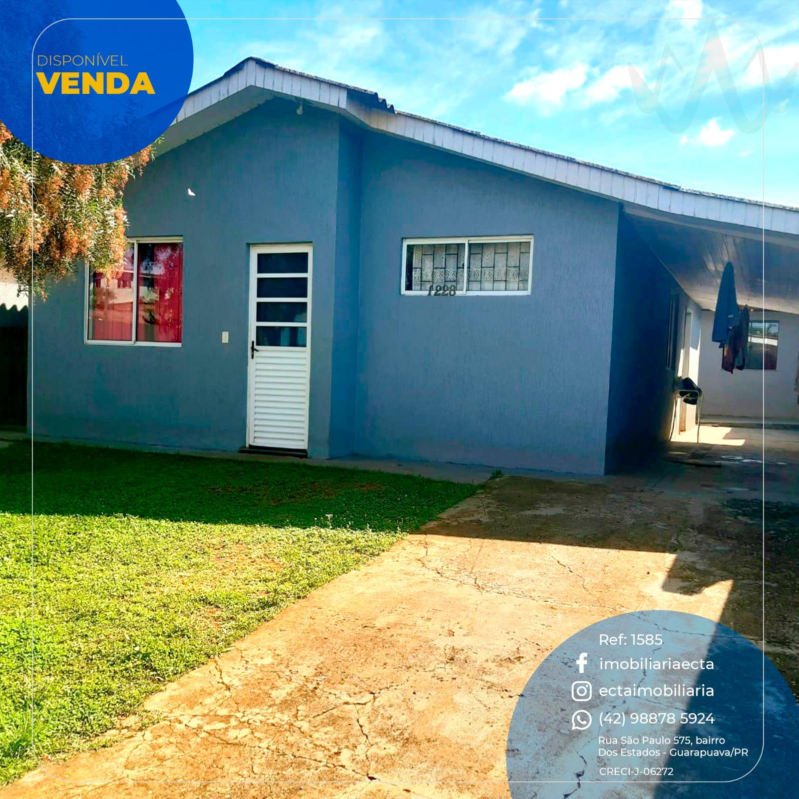 Casa à venda, FEROZ II, GUARAPUAVA - PR