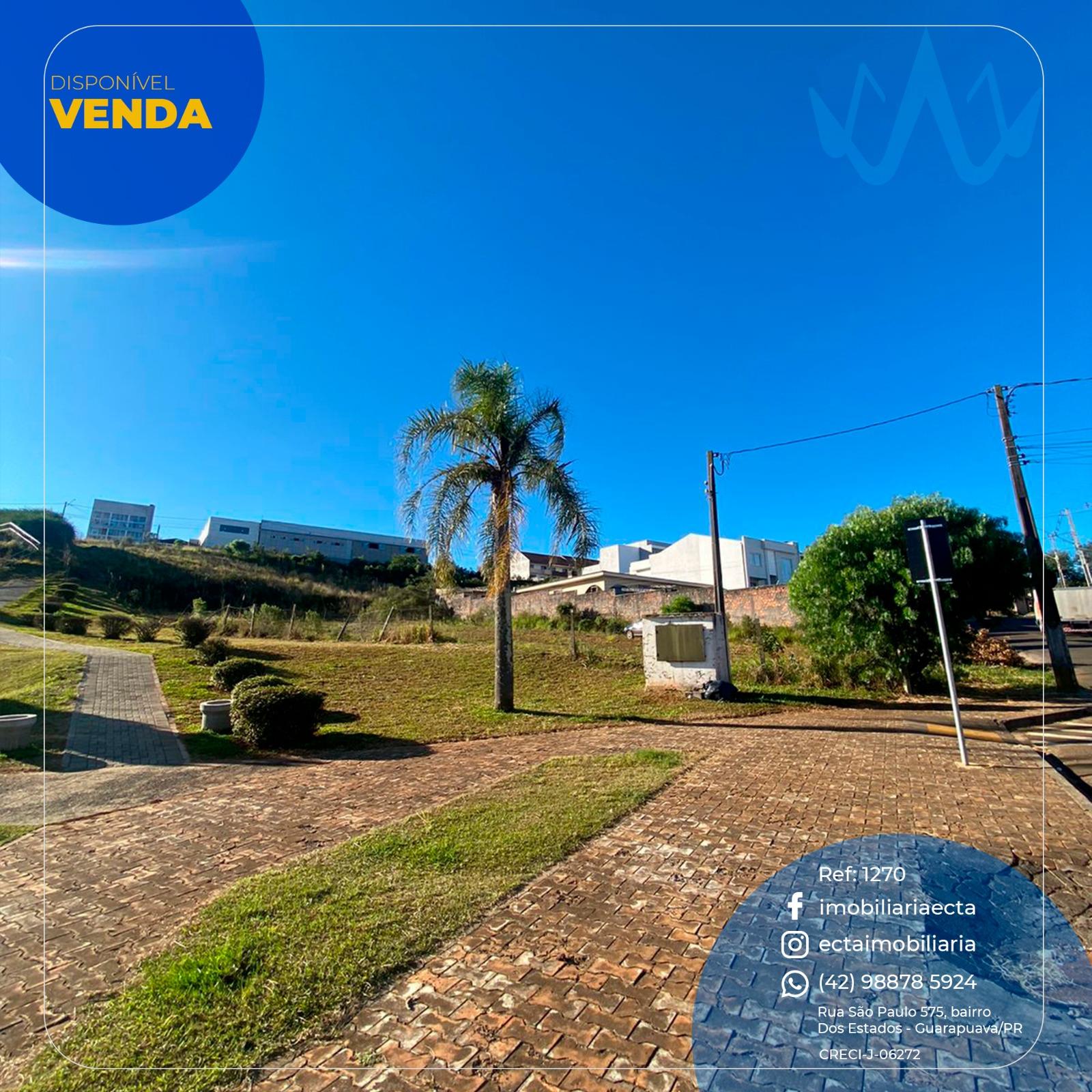 Terreno à venda,1529.36 m , Bonsucesso, GUARAPUAVA - PR